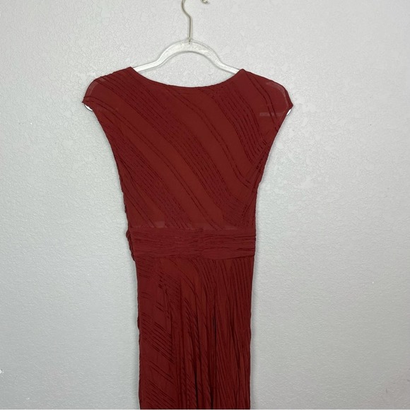 MOULINETTE SOEURS FOR ANTHROPOLOGIE Rusty Red Dress with Belt Size 0 - Picture 9 of 12